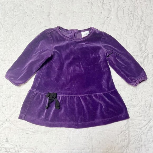 Hanna Andersson Softest Velour Dress 6-12m - Picture 2 of 5